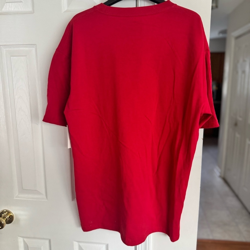 American Giant Unisex USA Tee Shirt Men's XL Red "AMERICAN MADE"  Premium Cotton - Picture 4 of 11
